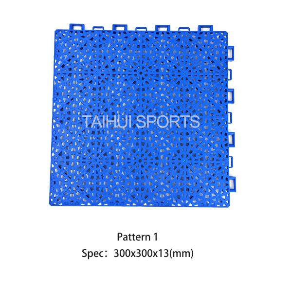 Hot Selling Innovate Multi-Use Suspended Assembled Floor Plastic Decking for Basketball & Sports Court Plain Surface Texture