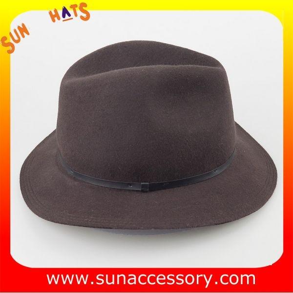 2042 Sun Accessory  chocolate wool felt winter mid brim ladies hats ,Shopping online hats and caps wholesaling
