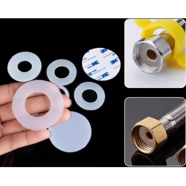 Small Silicone Washers Food Grade 7.5 - 12Mpa Tensile Strength
