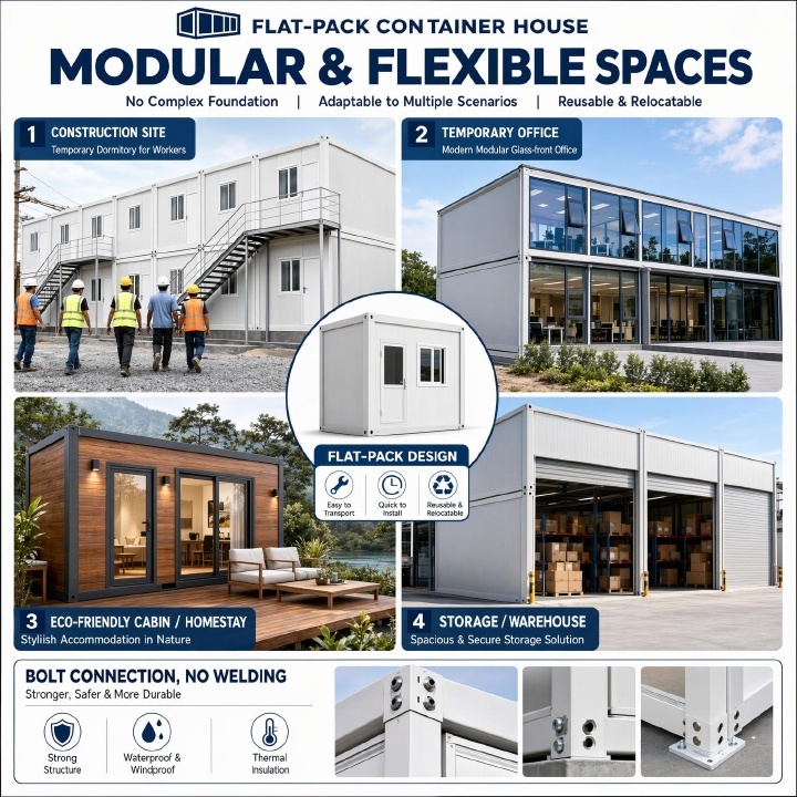 Rural Homestay Eco Friendly Quick Build Prefabricated Cabin With Thermal Insulation and Expandable Layout for Tourism Resort