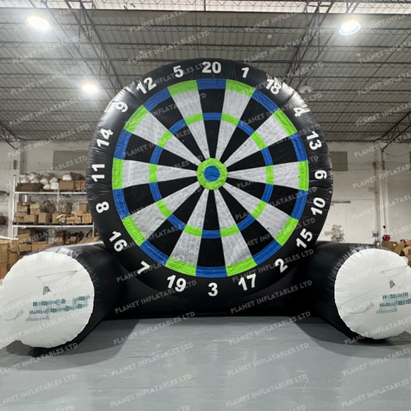 Inflatable Football Toss Dartboard Game Giant Inflatable Soccer Target Dart Inflatable Soccer Dart Board for Outdoor