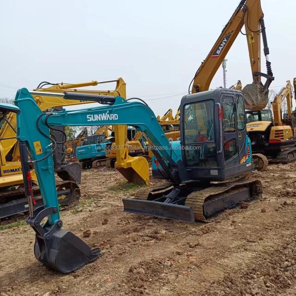 6TON Sunward SWE 60E Hydraulic Crawler Backhoe Second-hand Mini Digger Machinery
