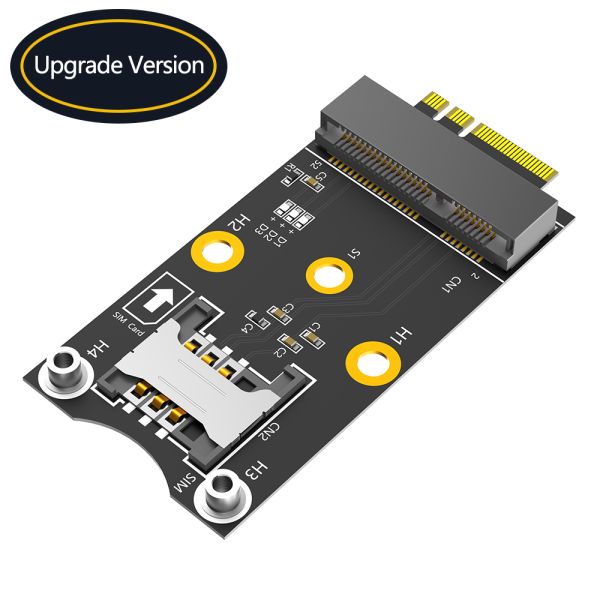 Mini PCI-E to M.2 NGFF Adapter with SIM Card Slot for High-Speed WiFi/WWAN/LTE Module Support