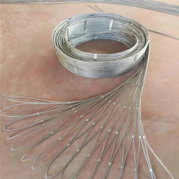 Barandilla de cable de acero inoxidable de cuerda de malla de jardín de aves / cerco de jaula de zoológico