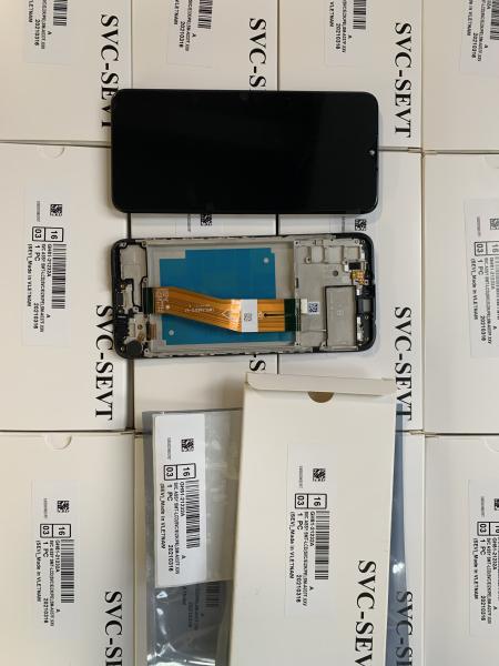 Original A03S Service Pack LCD With Frame For  a03s Mobile Phone Screen Display  A037 High Quality Pantalla