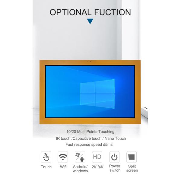 Anti Vandalism IP65 External Digital Advertising Screens Rustproof