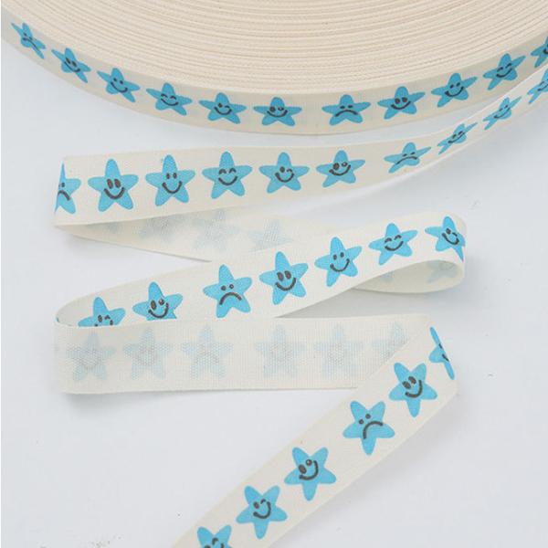 Custom Printed Cotton Ribbon Eco-Friendly Logo Ribbon for Gift Wrapping Packaging