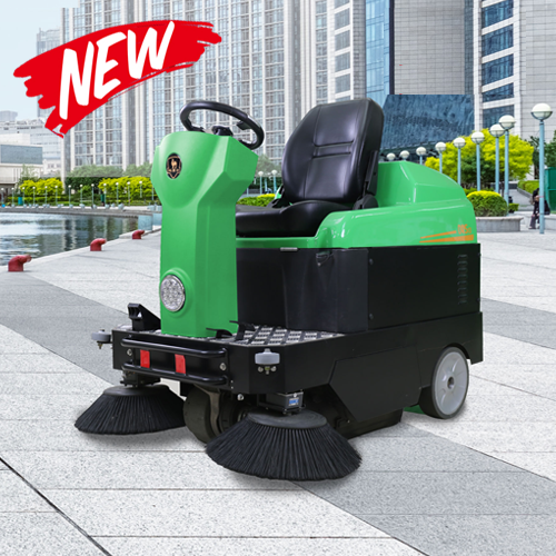 8000m2/h Working Efficiency Electric Battery Ride On Road Vacuum Sweeper 36V Voltage