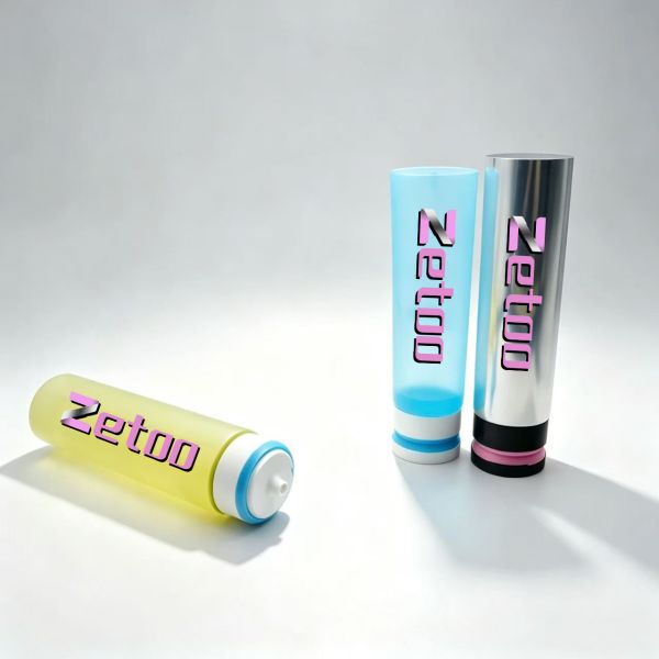 35ml - 110ml Customized Skincare Tubes With Soft Touch Flip Top Caps