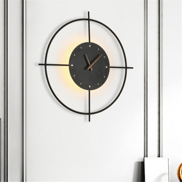 Nordic Designer Rudder Black Gold Led Wall Lamp For Living Room Bedroom Wall Clock Lamp(WH-OR-167)