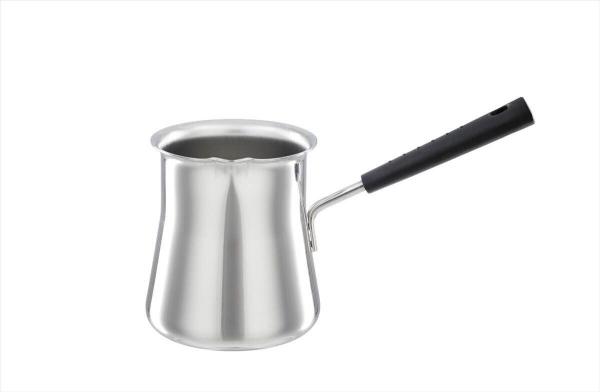 Middle east type  stainless steel silver  milk cup with lid and stainless steel handle& coffee pot