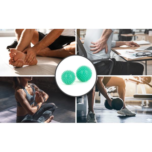 Hard & Soft Combo Spiky Foot Massage Ball For Plantar Fasciitis Exerciser