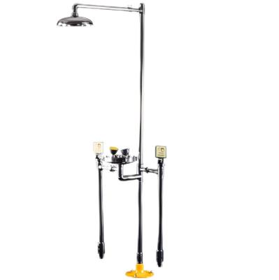 Buried Double Pole Freeze Resistant Eyewash Stainless Steel Eye Wash And Emergency Shower