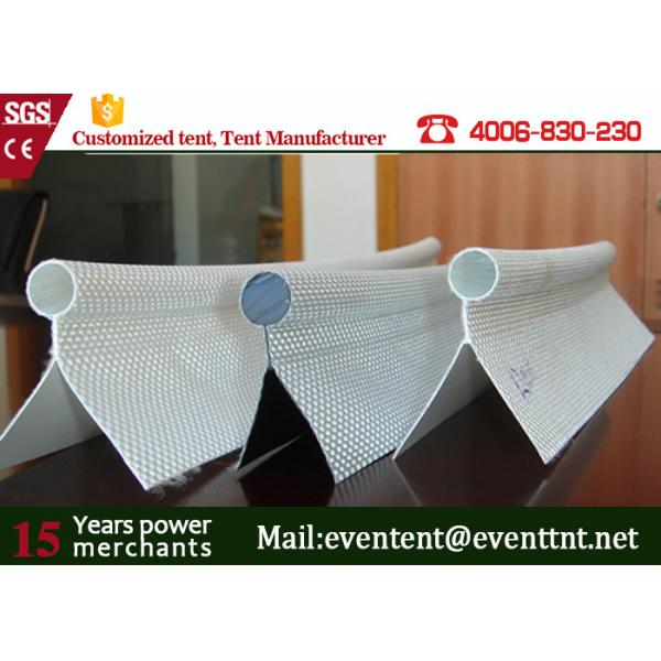 Camping Tent Accessories Transparent Panama Fabric 20mm Single Flap Keder