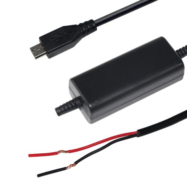 Micro USB to Bare Wire 5V to 9V 12V Step-Up Converter Cable