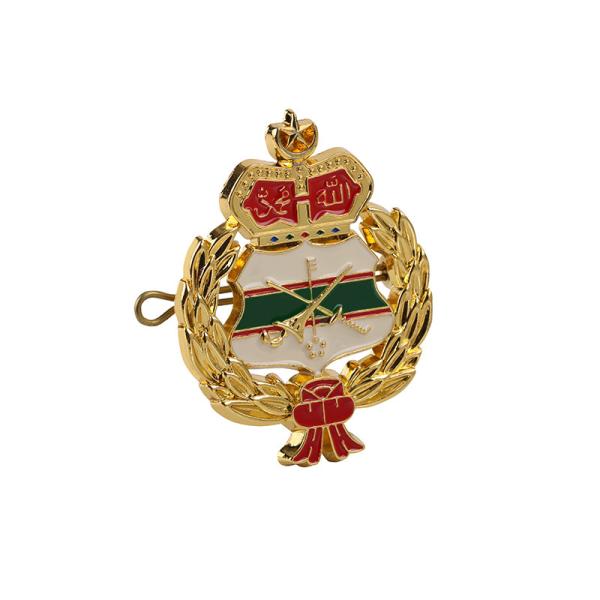 Military High Polished 1 Antique Police Badges Hat Shoulder Chest Badge