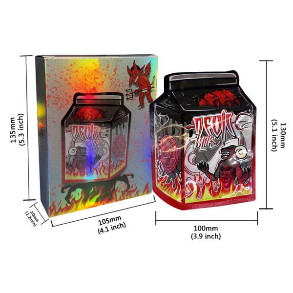 BSCI Factory Customizable Top Quality Edible Shape Smell Proof Sealable Die Cut Custom Mylar Bags