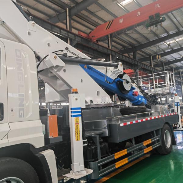 ISUZU Giga 45 Meter New Aerial Work Vehicle Bucket Boom Lift Platform Bridge Inspection Truck