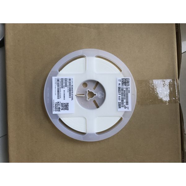 RC0603FR-07330RL 330mΩ 電流感抵抗器 0603ケース 1% 容量 100ppm/°C TCR 0.1W 評価 薄膜技術 ハロゲンフリー 電力管理とバッテリーモニタリングのための RoHS 適合