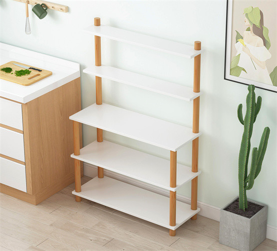 MultiFunctional Wood Kitchen Microwave Rack stand 5 Tier