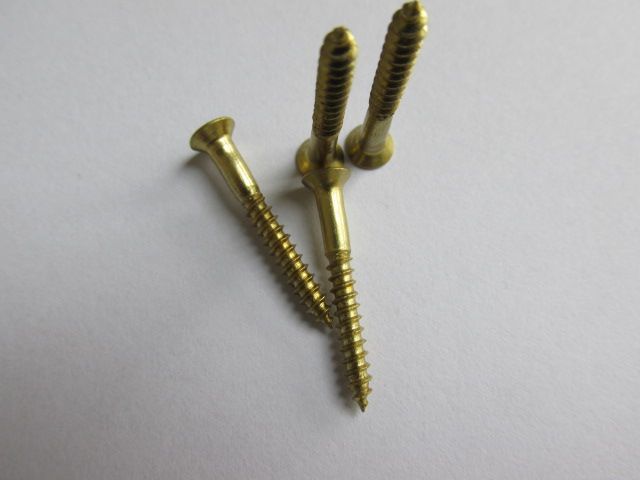 Countersunk Head Brass Plated Screws DIN97 Stainless Steel Wood Screws Customized