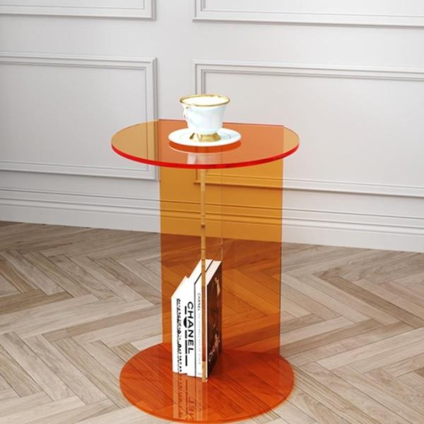 Minimalist  Custom Color Acrylic Coffee Table Side Table Tea Table for Indoors and Outdoors
