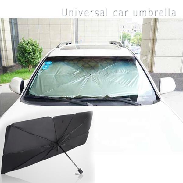 Steel Frame Customized Logo Car Windshield Sunshade Umbrella UV Protect Foldable