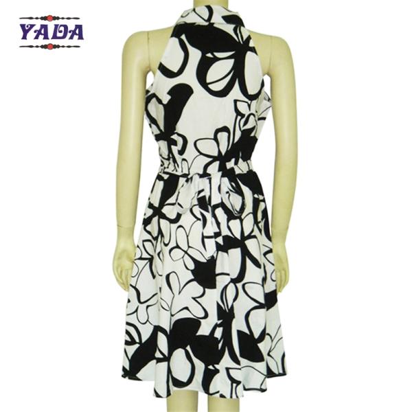 Летний элегантный без рукава горячий стиль печать девушки платья дамы женские ужин вечеринка футболка платье в дешевой цене