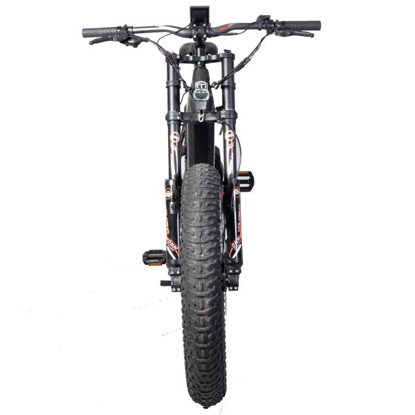 26 Full Suspension Electric Enduro E-Bike with Carbon Fiber Frame and 48V 15Ah Battery