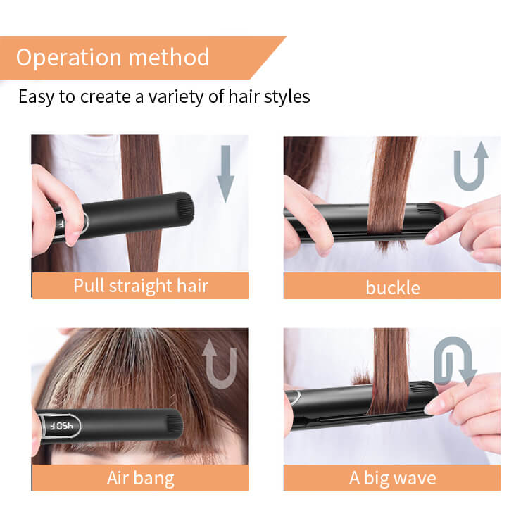 Tourmaline Ceramics Инфракрасный выпрямитель для волос Flat Iron Electric LCD OEM Поставщик