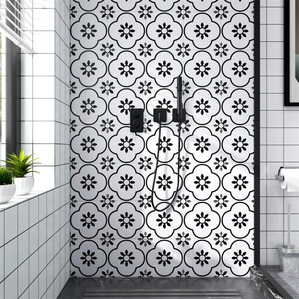 20x20cm Black White Ceramic Rustic Tile AAA Grade Indoor Floor Wall