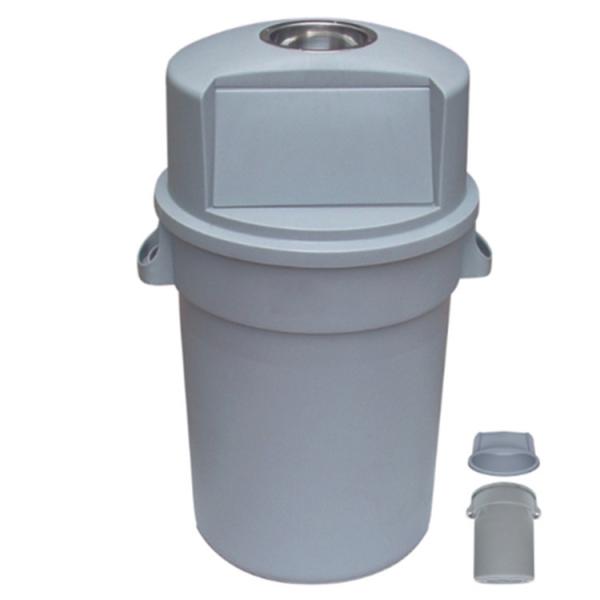 80L 100L 120L poubelle en plastique sur roues poubelle ronde épaissie