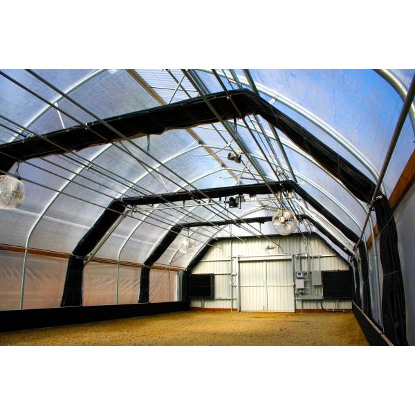 Medicinal Plant Small Light Dep Greenhouse , PE Film Automated Blackout Greenhouse