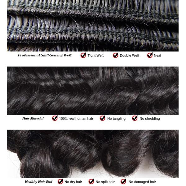 Волосы объемной волны двойного утка бразильские 20 дюймов можно покрасить любому цвету и проутюжить