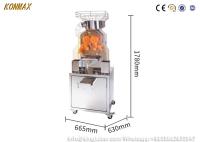 La máquina anaranjada comercial fresca automática 370w del Juicer para la bebida hace compras