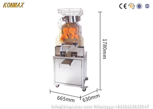 Máquina alaranjada comercial fresca automática 370w do Juicer para lojas da bebida