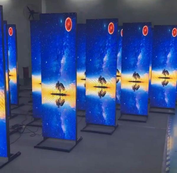 Exposição de diodo emissor de luz 3mm interna da cor completa dos meios 760mmX1920mm do cartaz