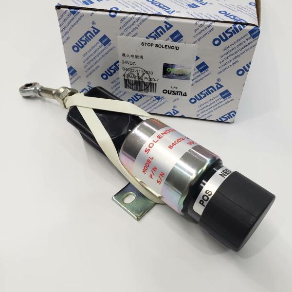 OUSIMA Actuator Ball Valve B4002-1115030 Fuel Shut Off Shutdown Solenoid Valve 24V For Excavator KOMATSU PC60-7