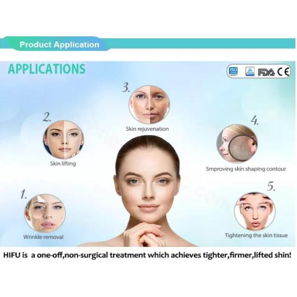 машина хифу 3Д 808нм ултерапы извлекает морщинки улучшая цвет лица кожи