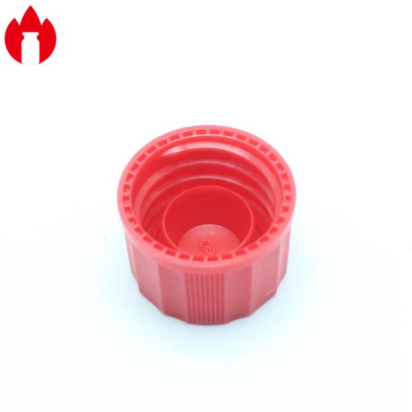 18mm PP Material Plastic Screw Caps Blue / Green Color With Inner Plug