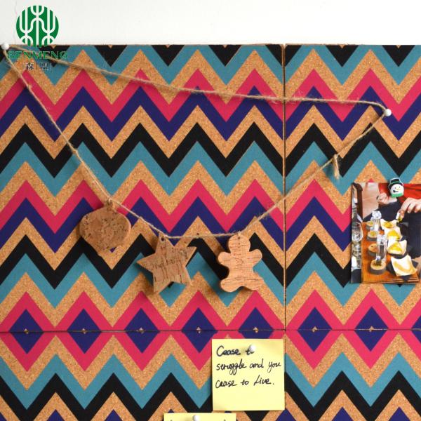 Wholesale Wall Decorative in Office and School Colorful Message Notice Cork Board