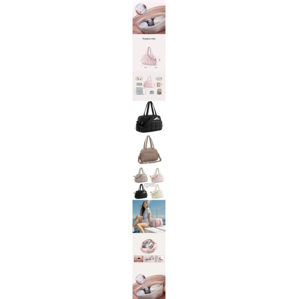 Large-Capacity Lightweight Travel Bag Lightweight Casual Crossbody Fitness Bag Practical Storage Bags Factory Stock Wholesale