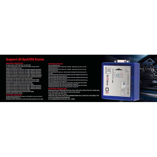 IO-PROG Programmer Add New License Connector Pinout IO Prog Terminal MultiTool Device for OPEL/G-M ECU BCM TCM EPS