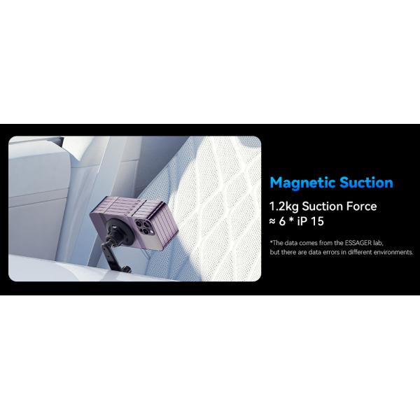 Essager ES-ZJ27 serie de cargadores de teléfono de ventilación de seguridad magnética para automóviles