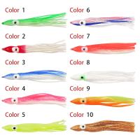 Calamar pulpo barba cebos de pesca suave cebo luminoso 20 colores 12,5 cm 4,2 g