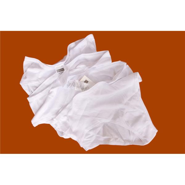 White Pure Cotton Ladies Briefs Breathable Womens Seamless Briefs