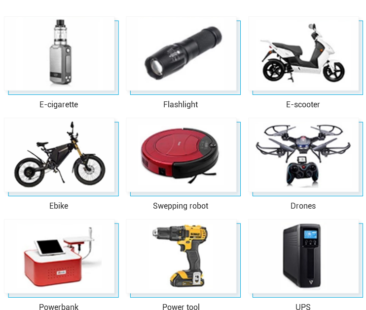 Цикл RT 300 клетки батареи лития 18650F8R 18650 2550mah 3.7v Ebike