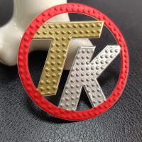 Projete a etiqueta gravada Logo Iron On Garment da transferência térmica da etiqueta 3d TPU