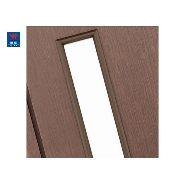 Классический черный грецкий орех лощит огнеупорную деревянную стеклянную дверь