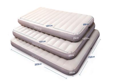 Custom Size Travel Inflatable Bed CE / ISO Certification Flocking PVC Material